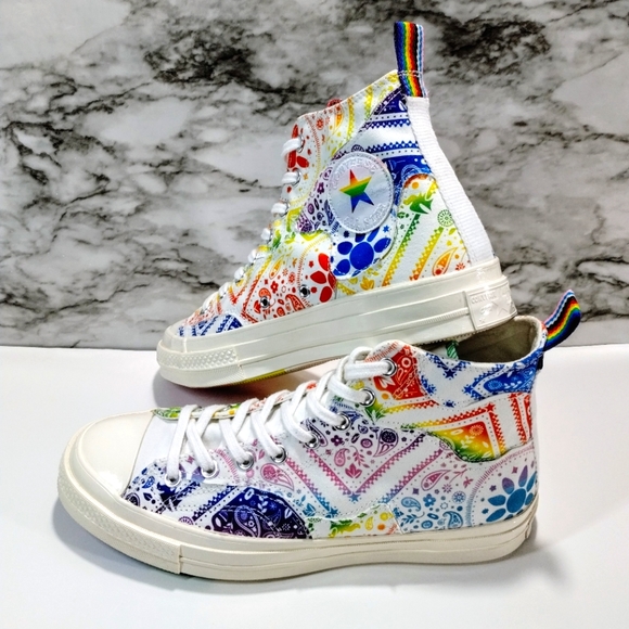 Converse Other - Converse Chuck 70 High Pride LGBTQ Rainbow Fashion Sneakers Men 9.5 Women 11.5